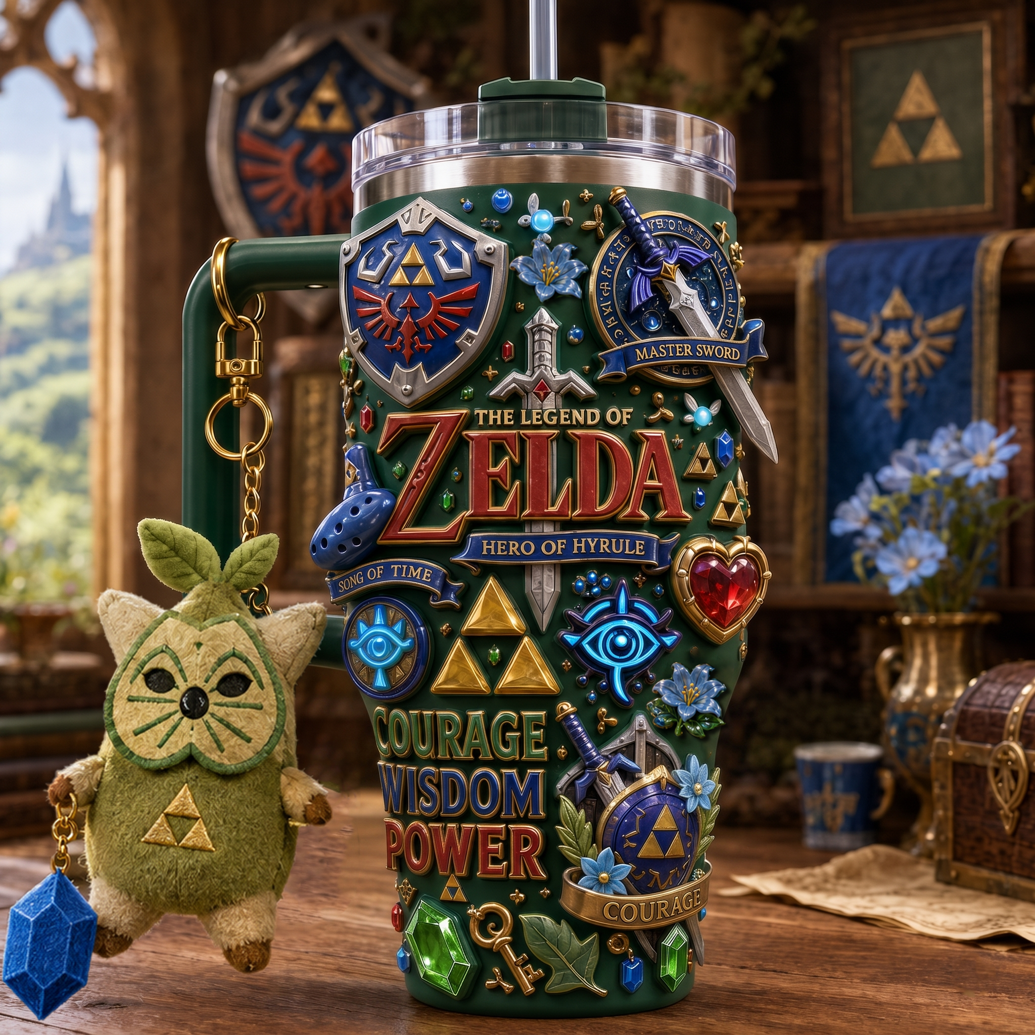 TLOZ 40oz Tumbler With Handle HTTT