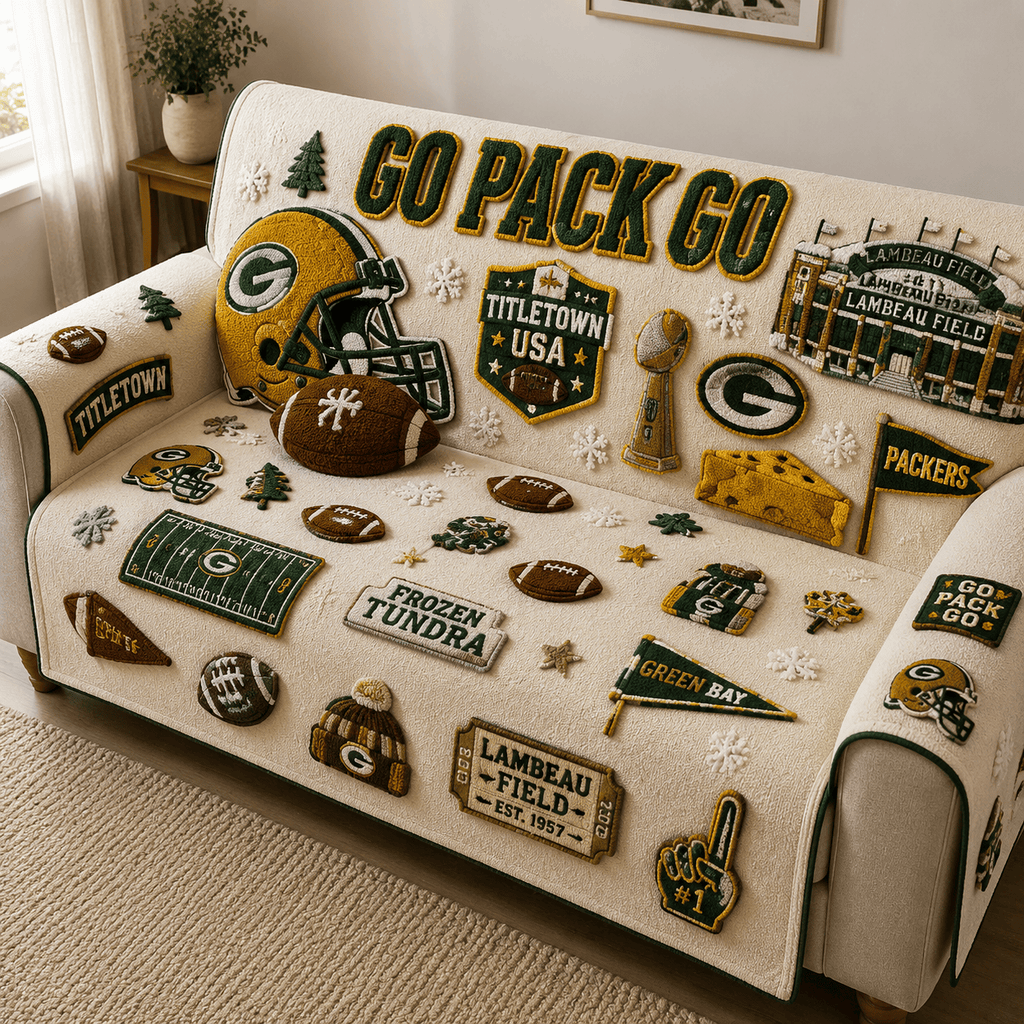 GBP Tufted Sofa Cover & Pillow Set DNBN