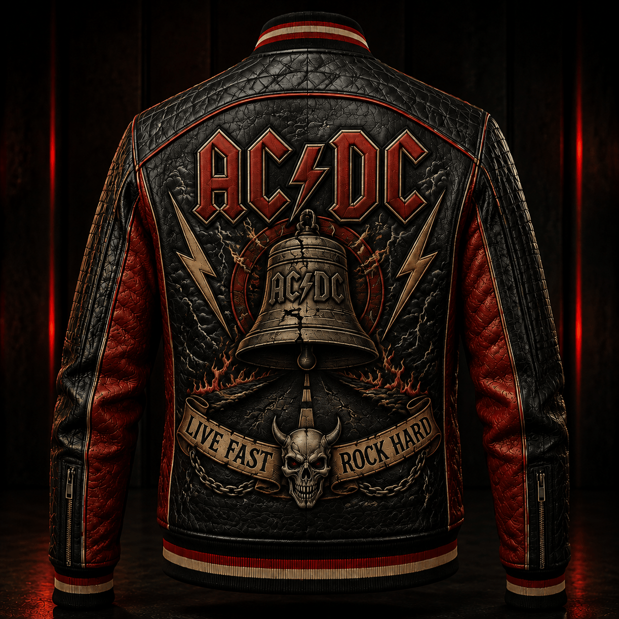Premium ACD Leather Zipper Jacket PVNA