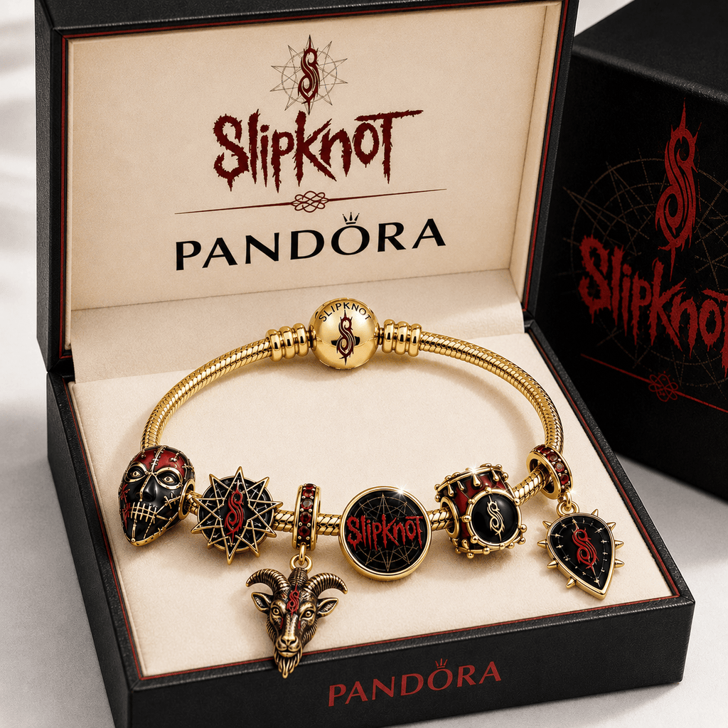 SLK Gold Charm Bracelet Set TTTT