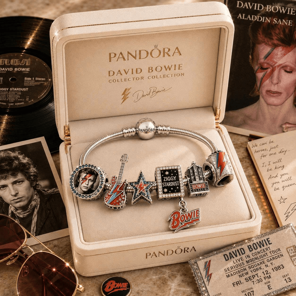 DVB Sliver Charm Bracelet Set NHVH