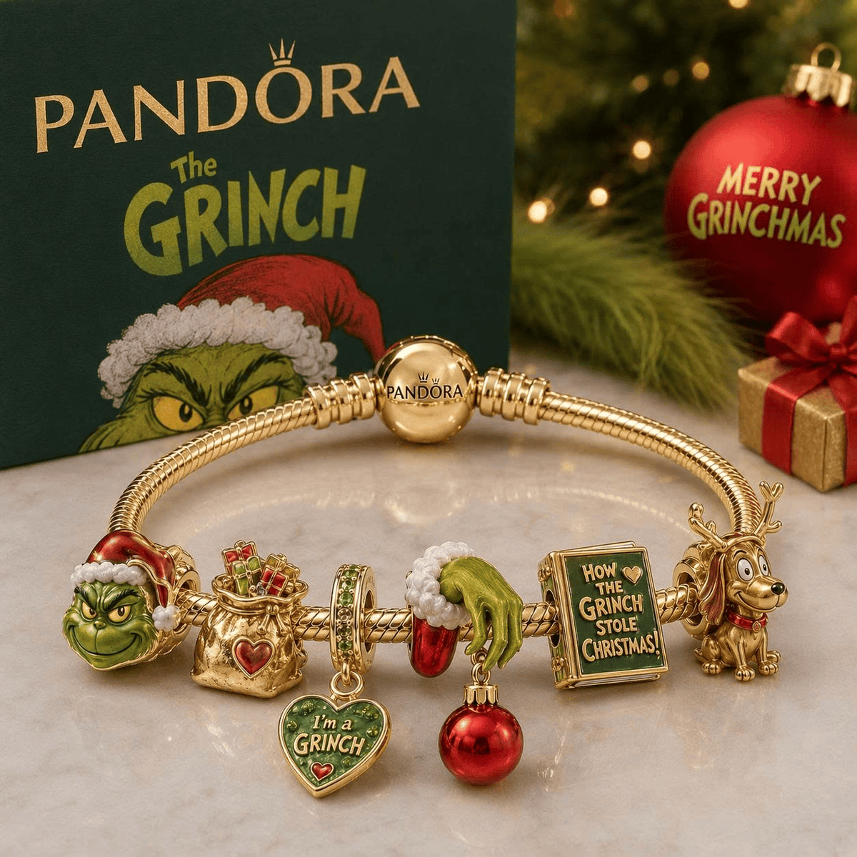 TGR Gold Charm Bracelet Set VTH