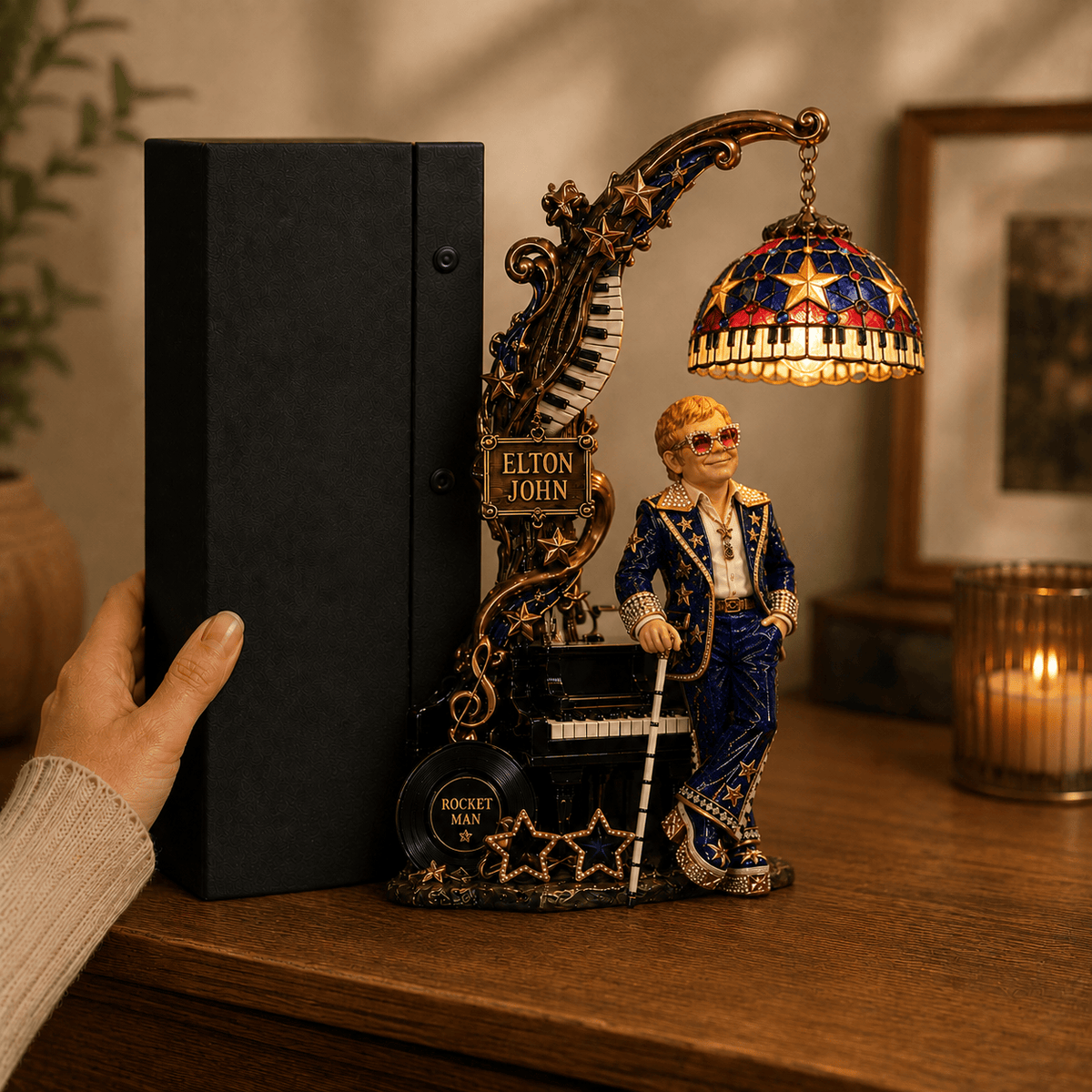 Premium ETJ Bookshelf Figurines Lamp PDL