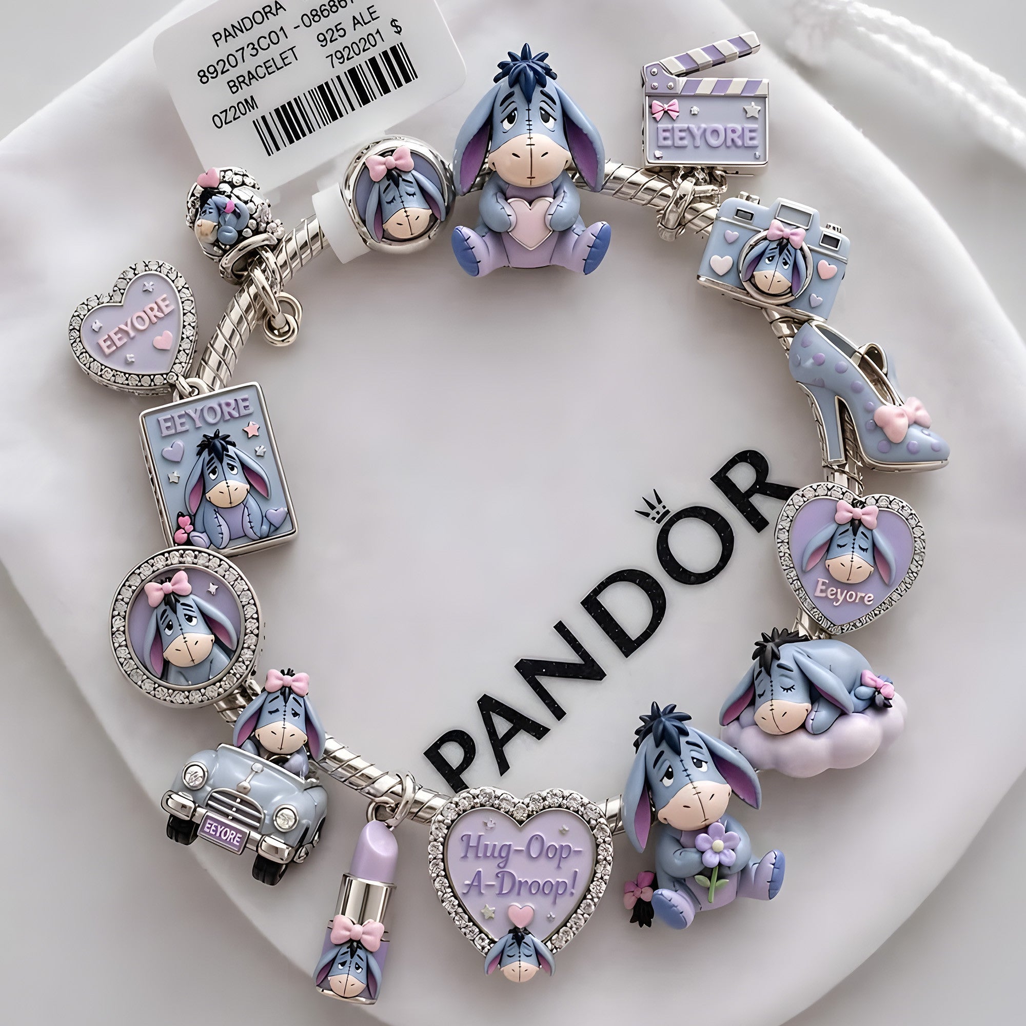 WTP Silver Charm Bracelet Set BMD