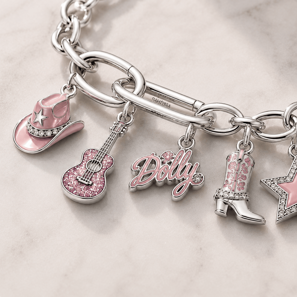 DLPT Silver Charm Bracelet Set BMD