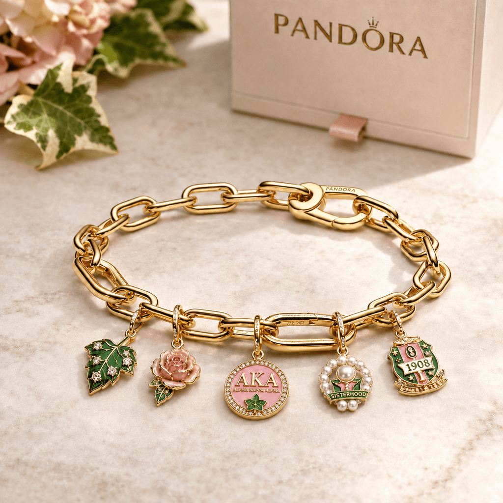 AKA Gold Charm Bracelet Set BMD