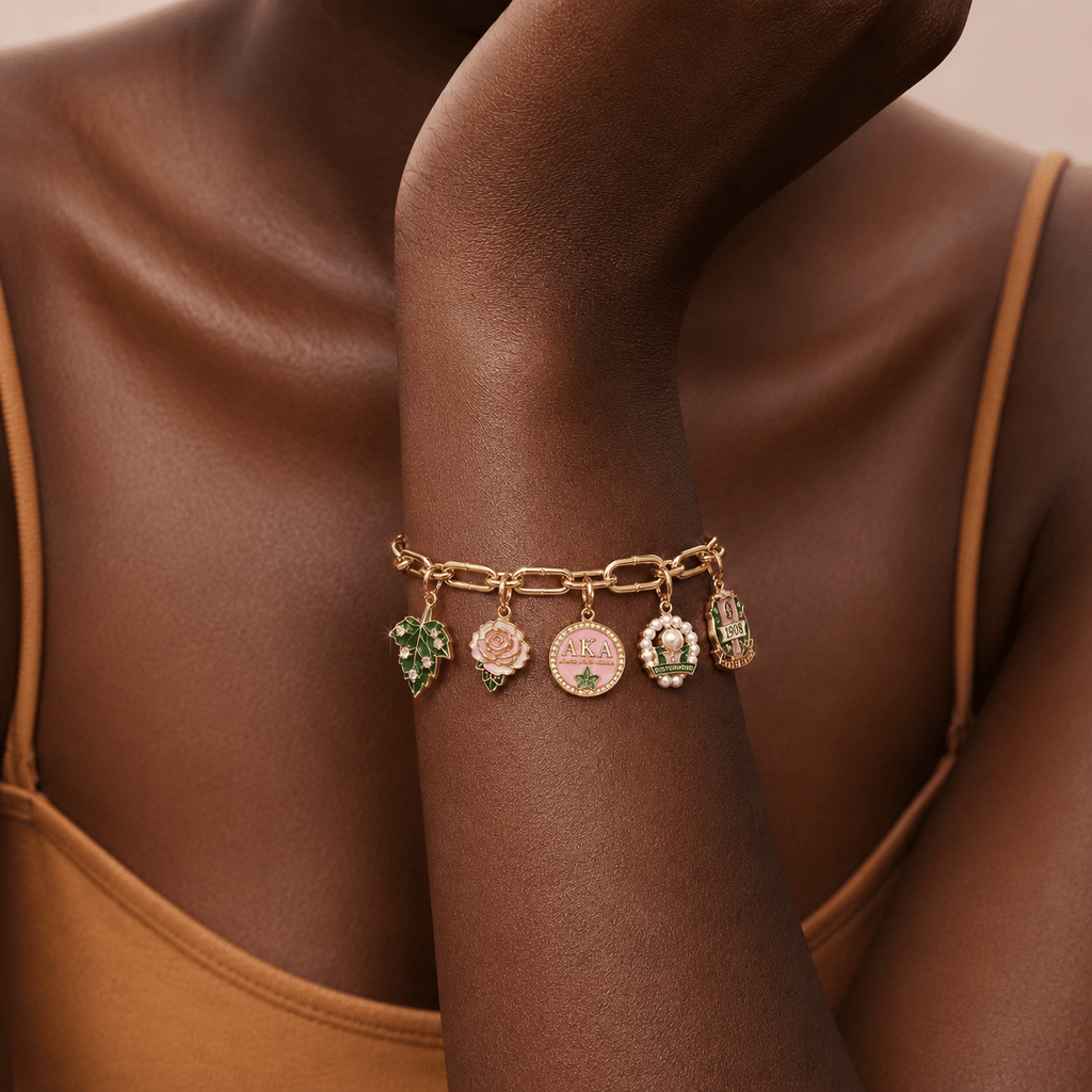 AKA Gold Charm Bracelet Set BMD
