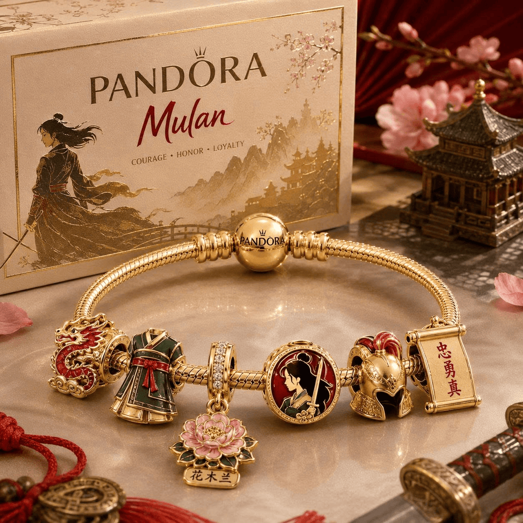 MLN Gold Charm Bracelet Set VTH