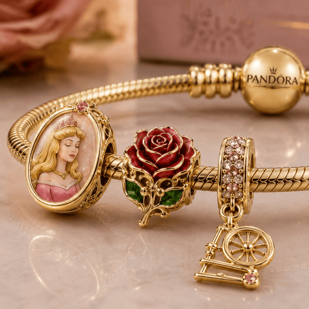 SPB Gold Charm Bracelet Set VTH