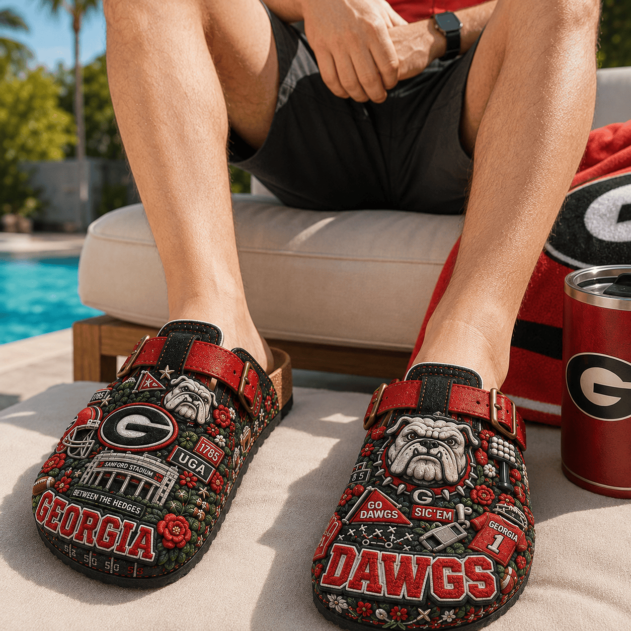 PREMIUM GGBD MINK SUEDE CLOGS TTNL