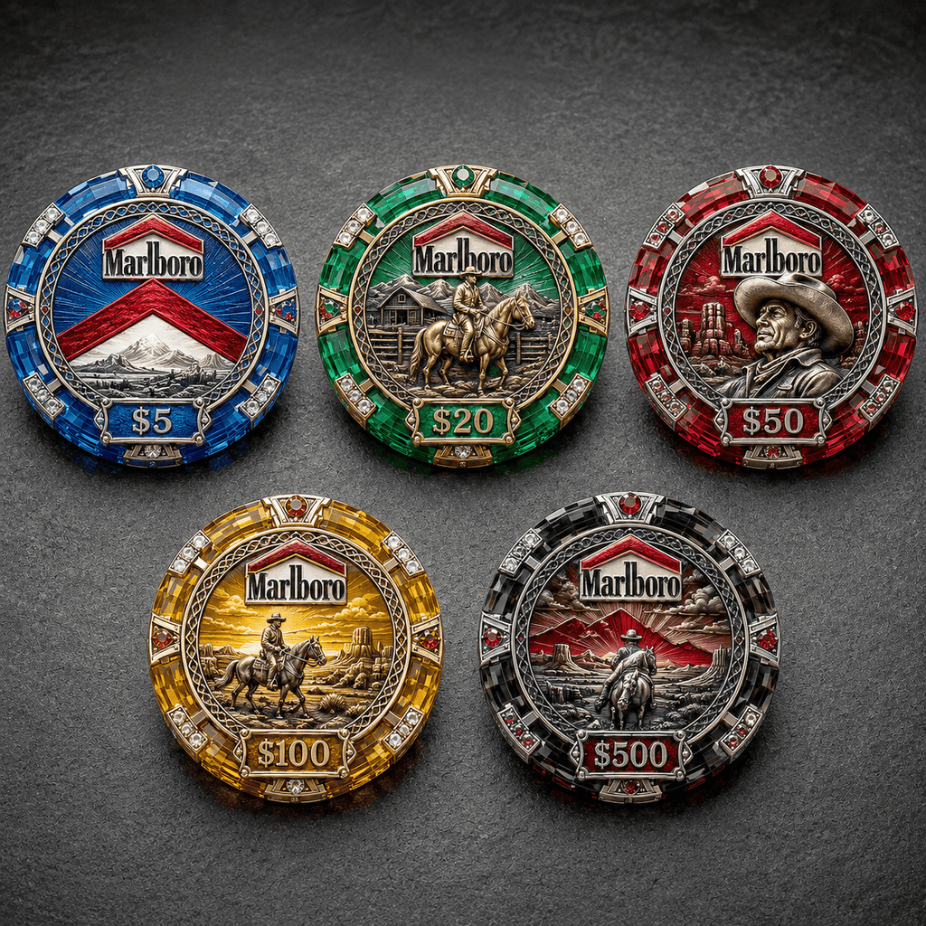 Premium MBR Collectible Poker Tokens Set LNTH