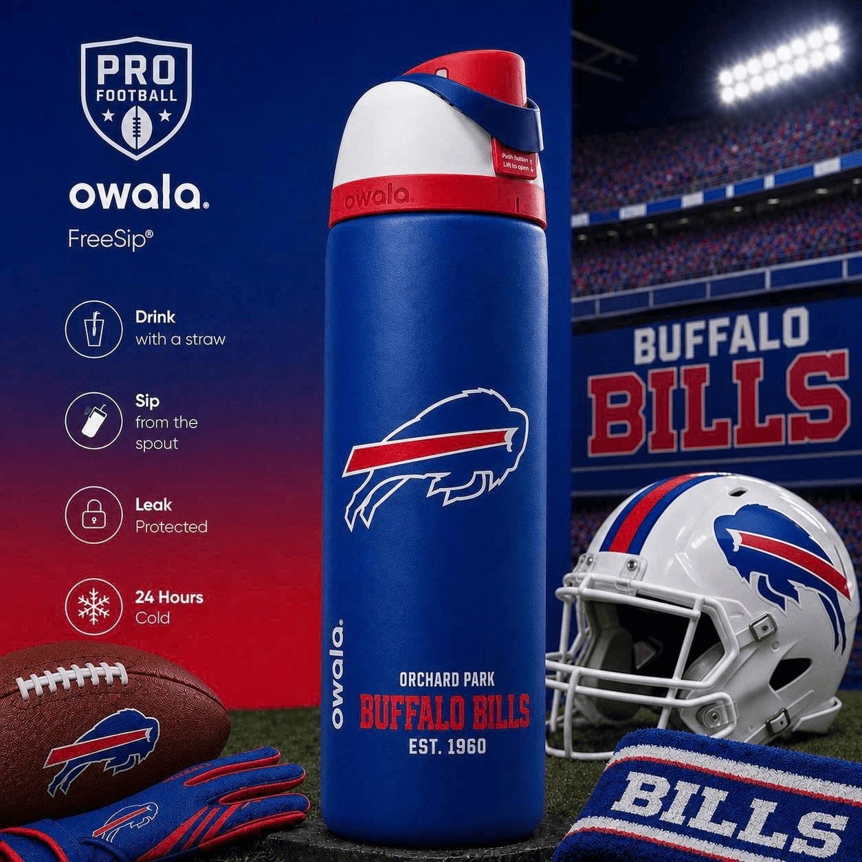 BFBL Owala Water Bottle NHVH