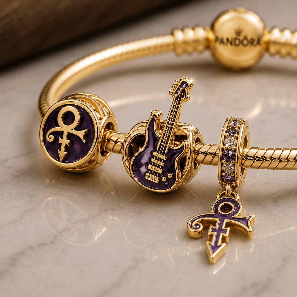PRCE Gold Charm Bracelet Set VTH