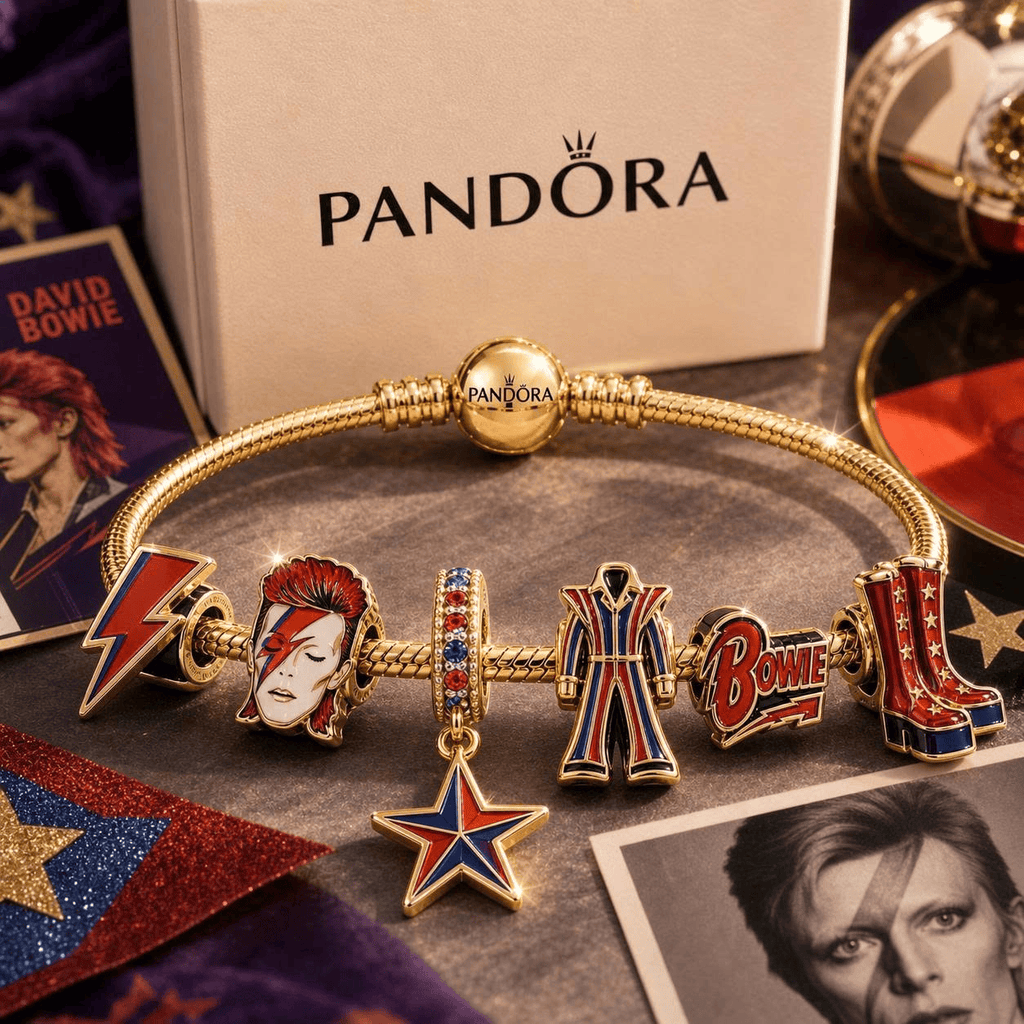 DVB Gold Charm Bracelet Set VTH