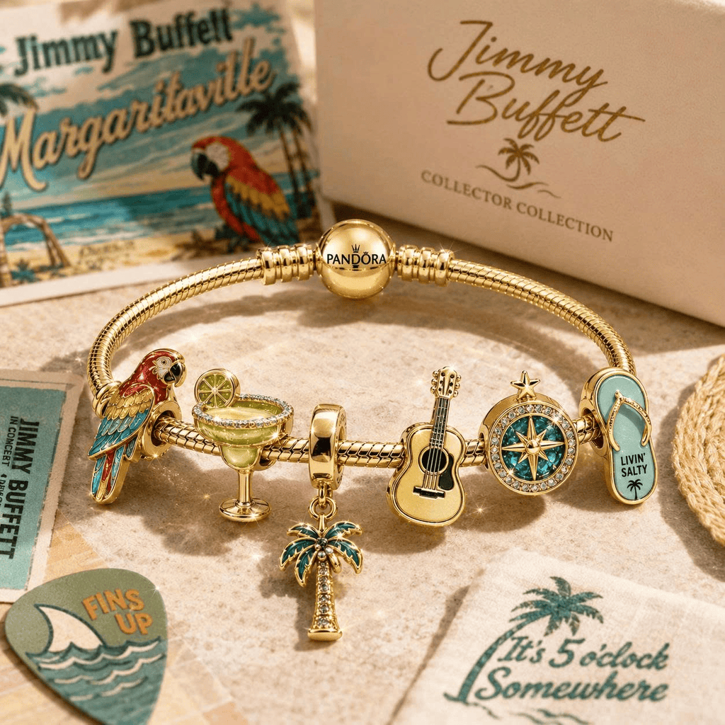JBT Gold Charm Bracelet Set VTH