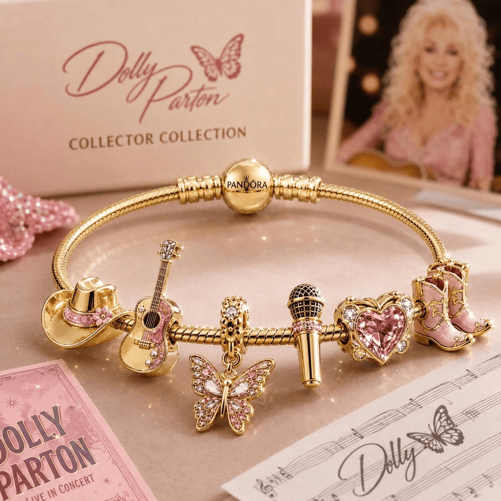 DLPT Gold Charm Bracelet Set VTH