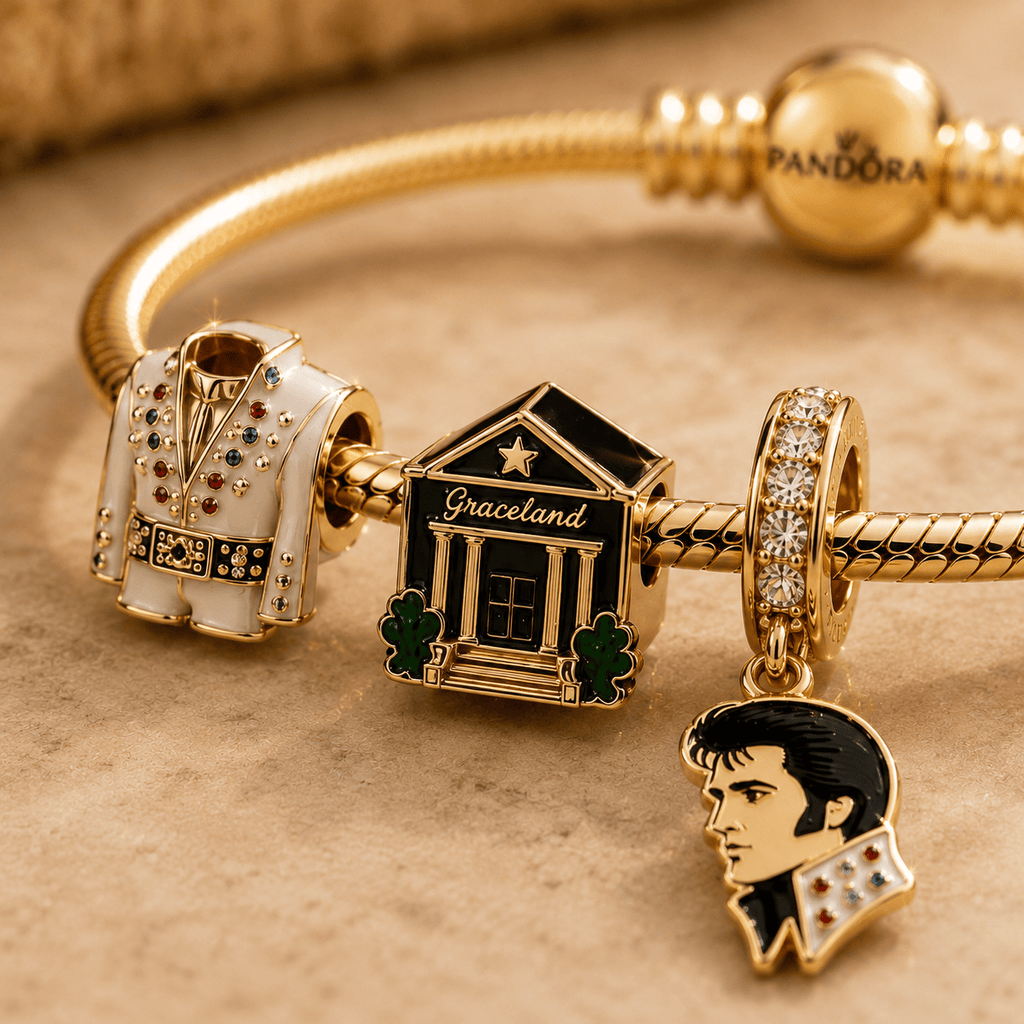 ELV Gold Charm Bracelet Set VTH