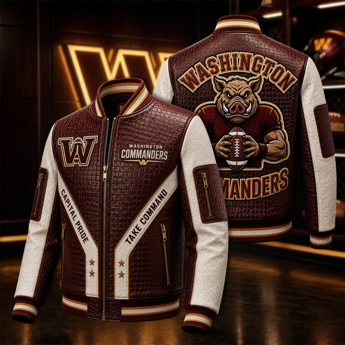 Premium WCD Leather Zipper Jacket TTMH