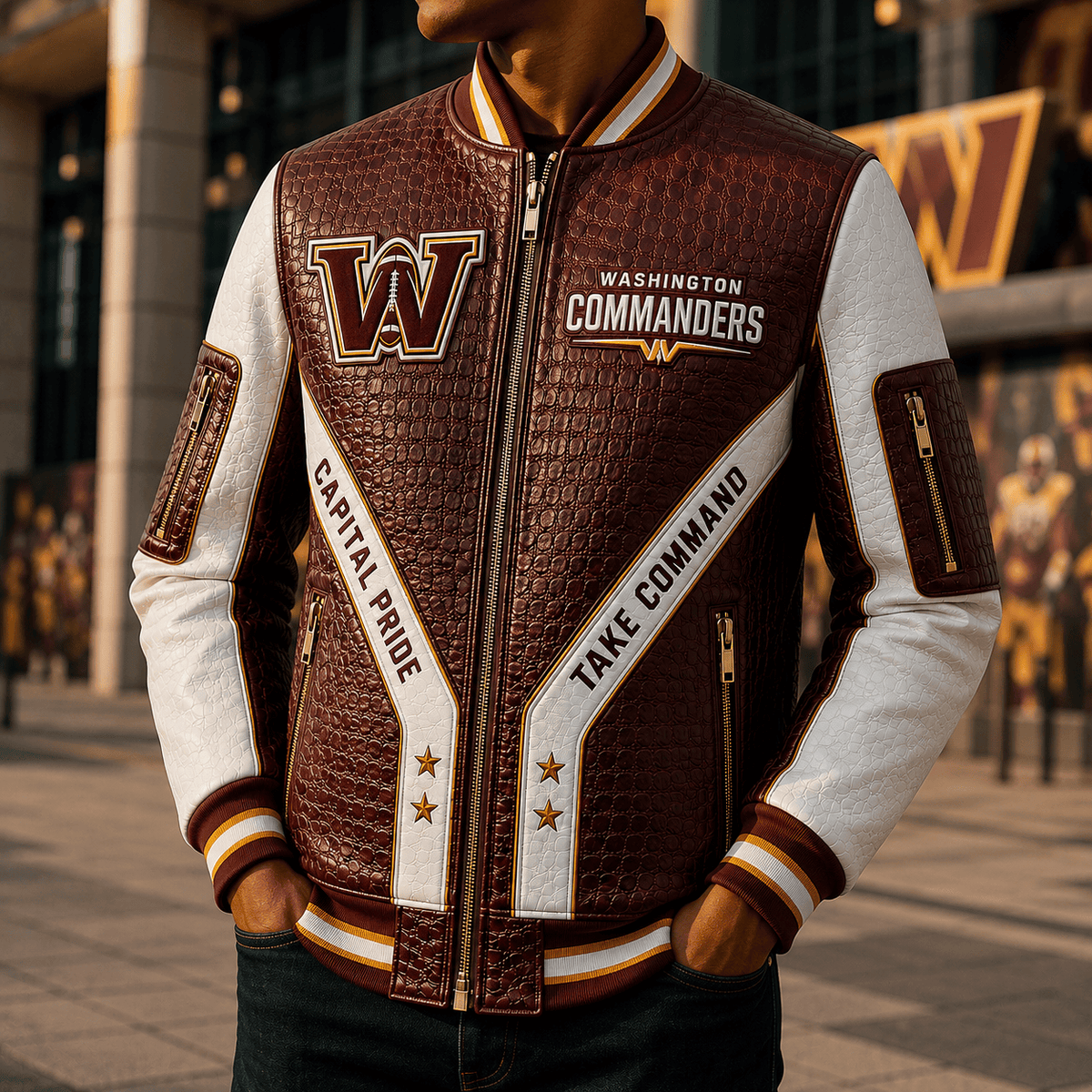 Premium WCD Leather Zipper Jacket TTMH