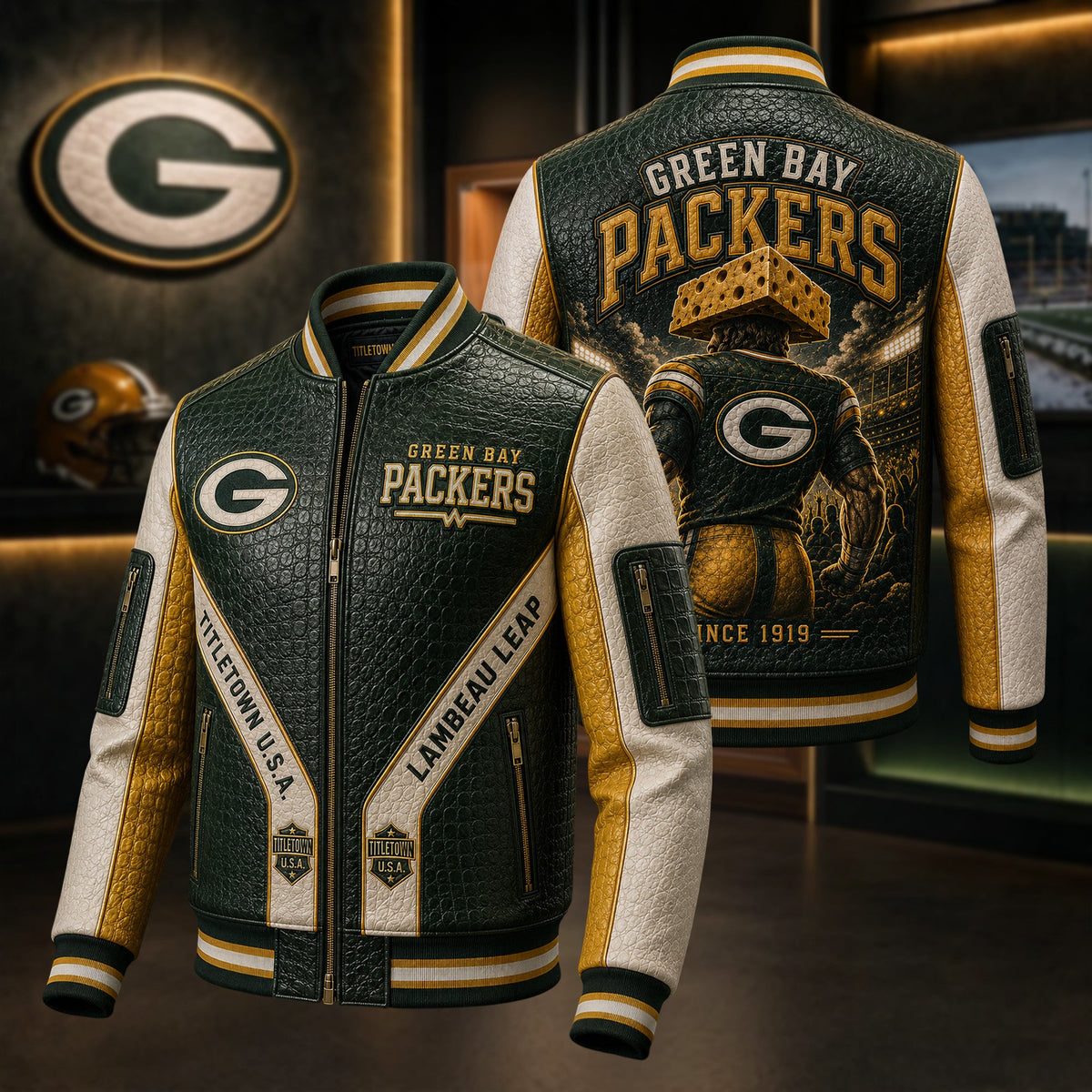 Premium GBP Leather Zipper Jacket TTMH