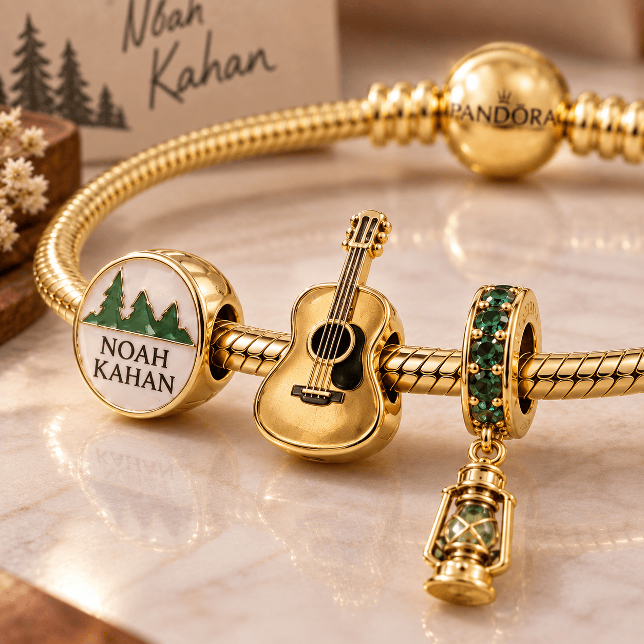 NKH Gold Charm Bracelet Set VTH