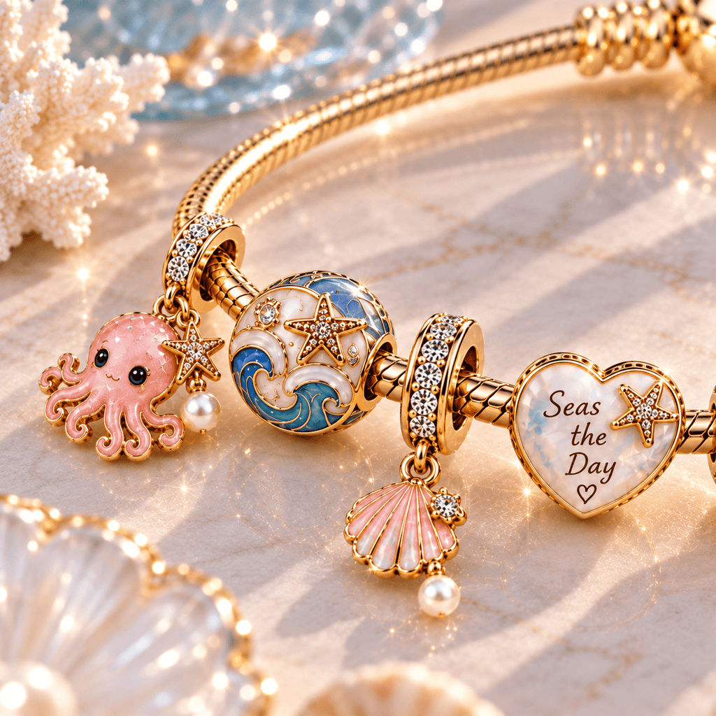 OTP Gold Charm Bracelet Set PTT