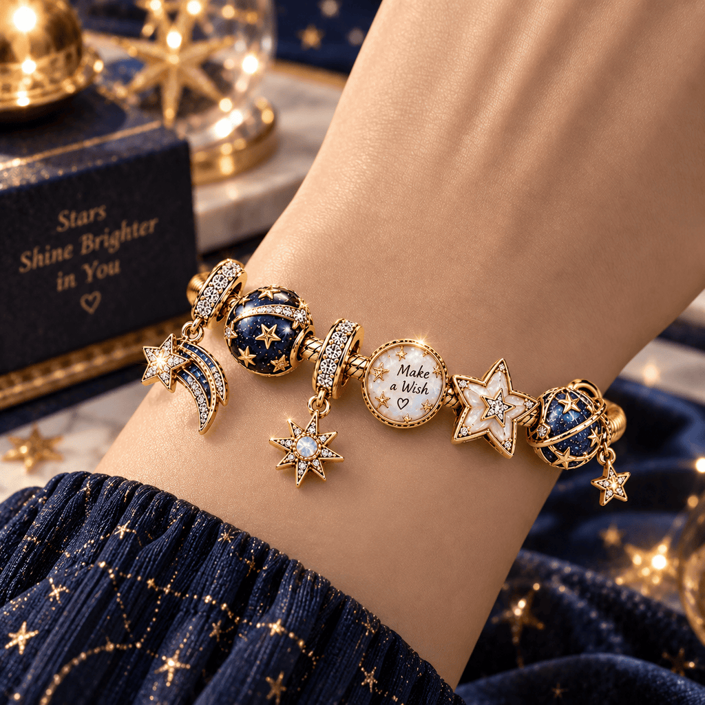 STT Gold Charm Bracelet Set PTT