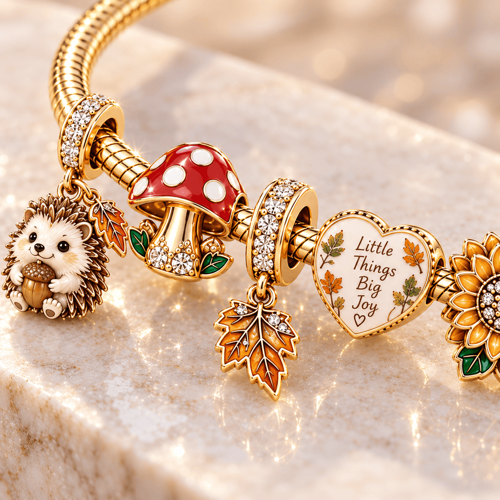 HDH Gold Charm Bracelet Set PTT