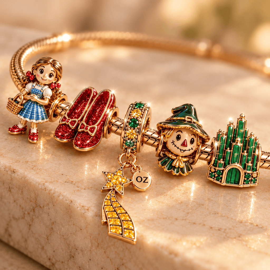 TWOZ Gold Charm Bracelet Set PNPA
