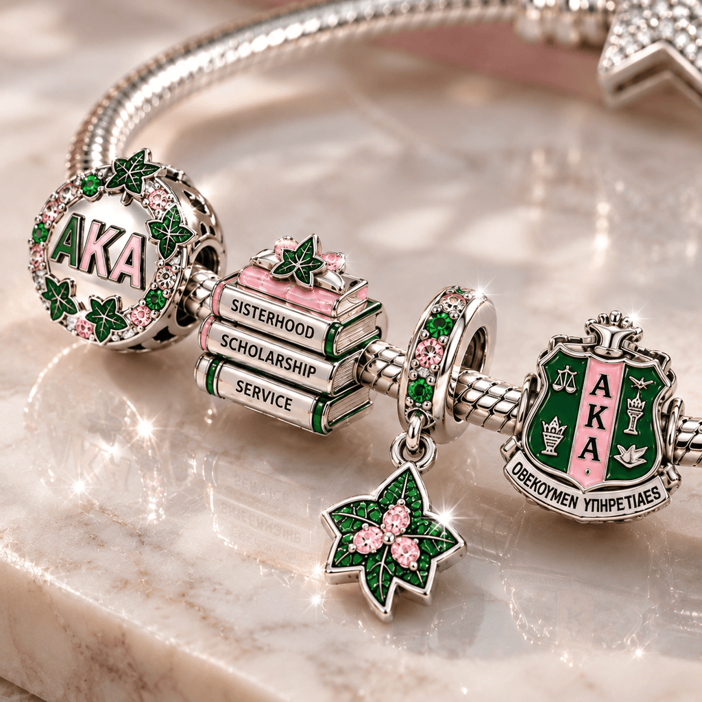 AKA Silver Charm Bracelet Set BMD