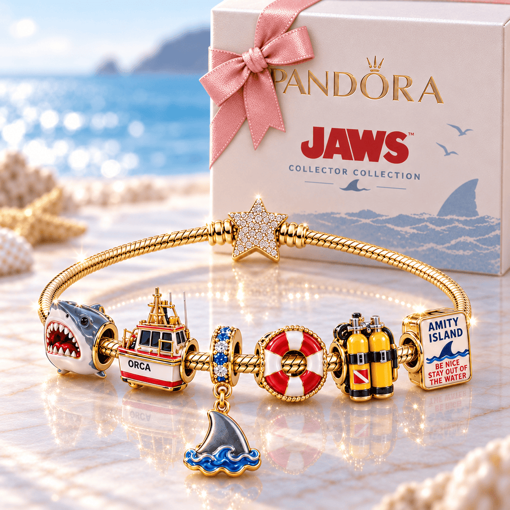 JAWS Gold Charm Bracelet Set BMD