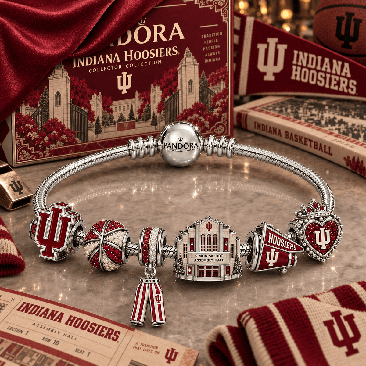 IDH Silver Charm Bracelet Set NTTB