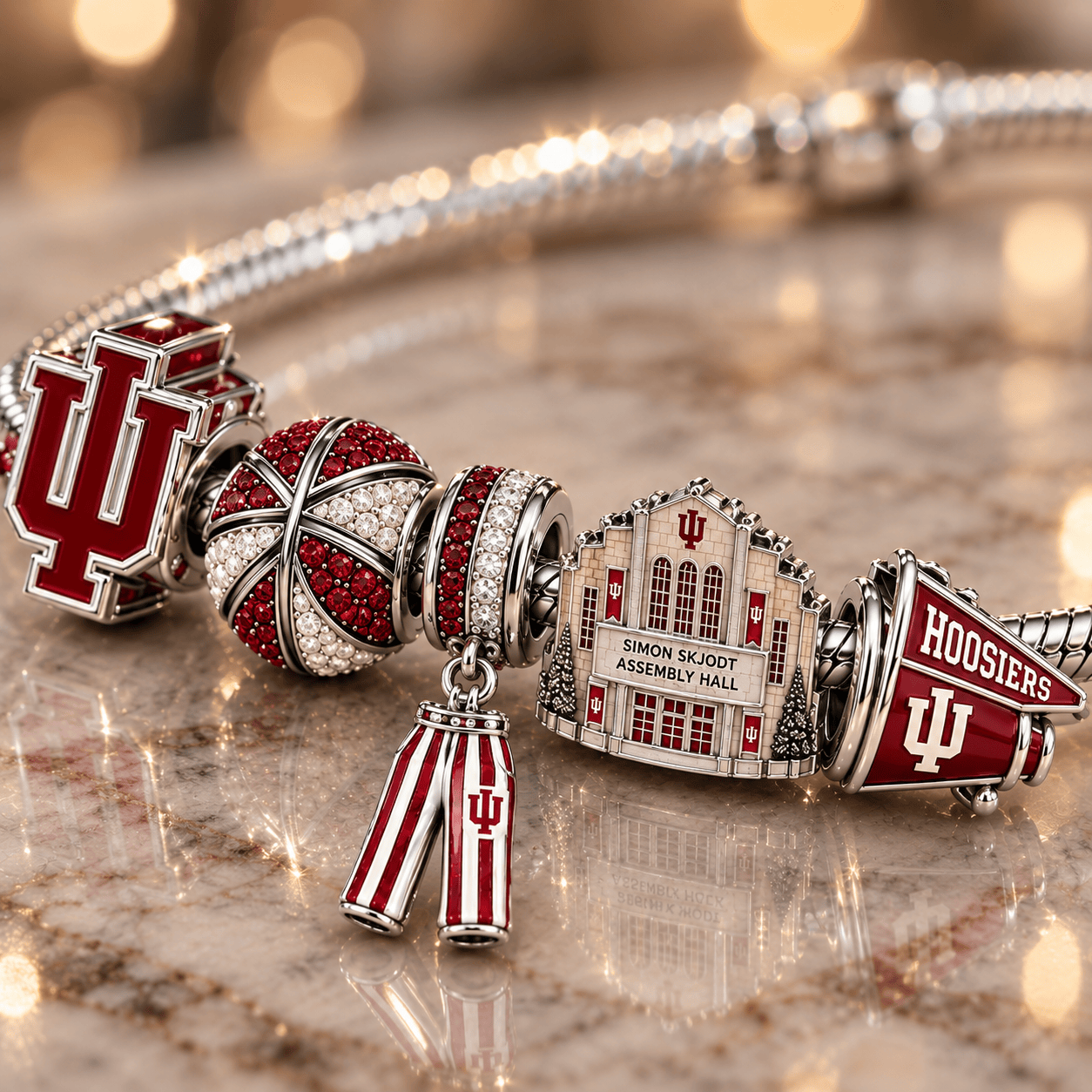 IDH Silver Charm Bracelet Set NTTB
