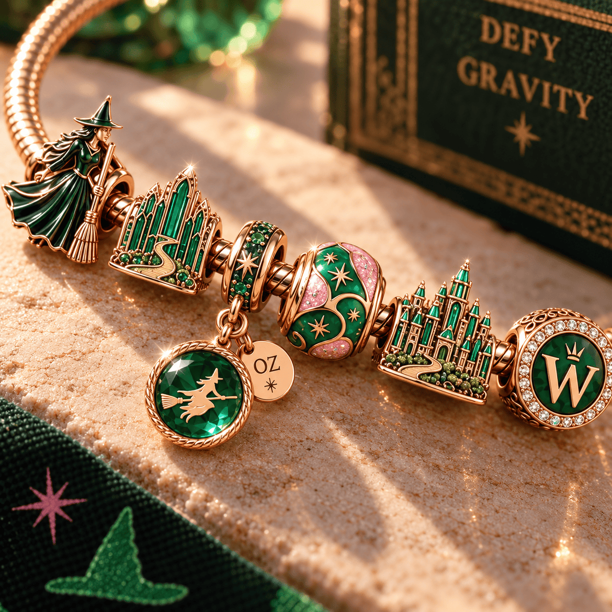 WKCD Gold Charm Bracelet Set NHVH
