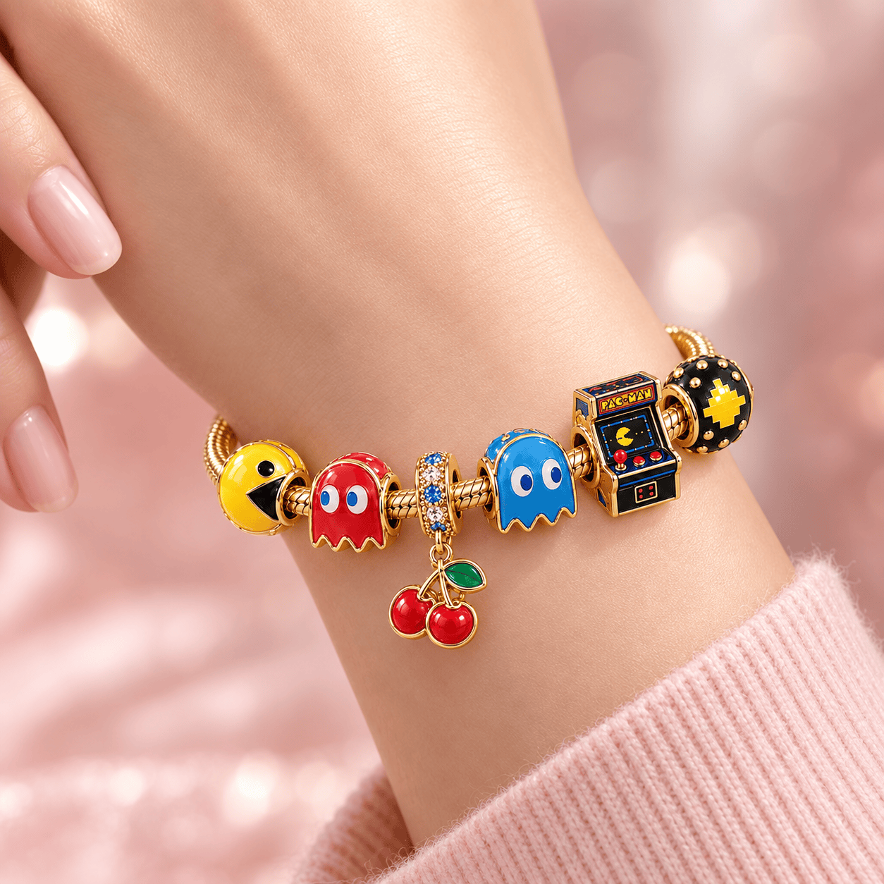 PACM Gold Charm Bracelet Set VTH