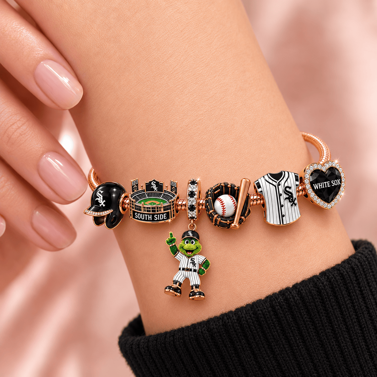 CWS Rose Gold Charm Bracelet Set TMH