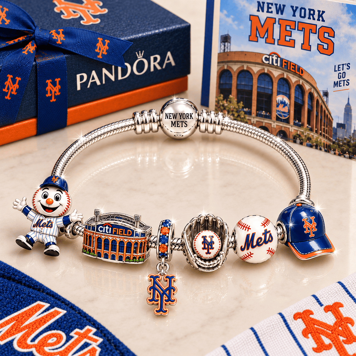 NYM Silver Charm Bracelet Set BMD