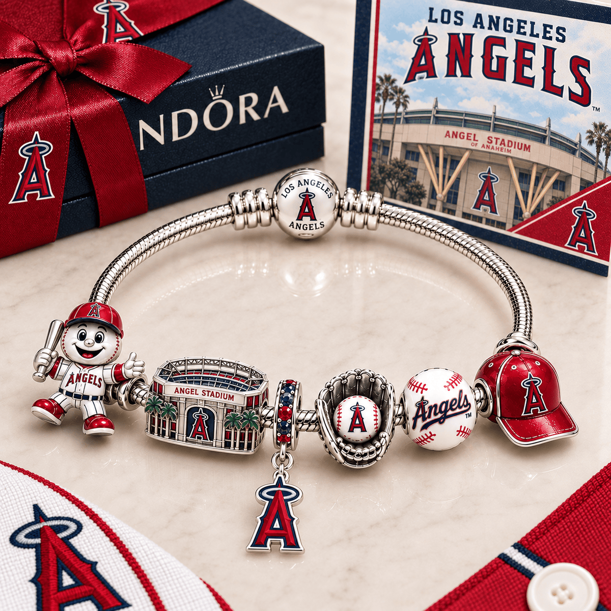 LAA Silver Charm Bracelet Set BMD