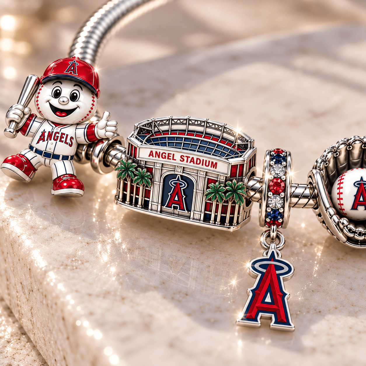 LAA Silver Charm Bracelet Set BMD