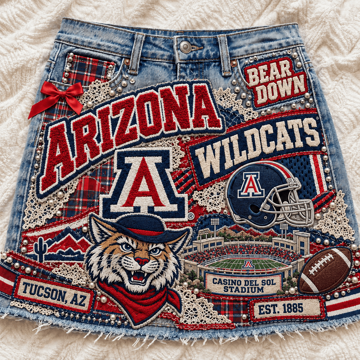 AWC Embellished Denim Skirt NTKO