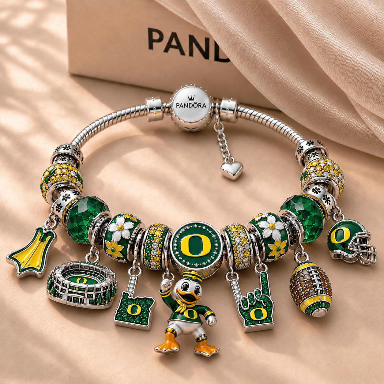 ORD Silver Charm Bracelet Set NTTB