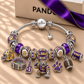 LSU Silver Charm Bracelet Set NTTB