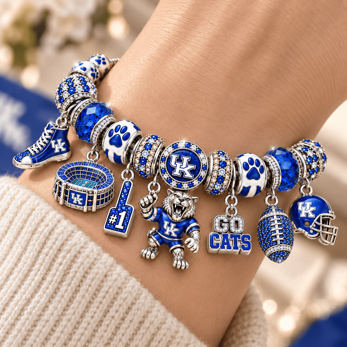 KWBK Silver Charm Bracelet Set NTTB