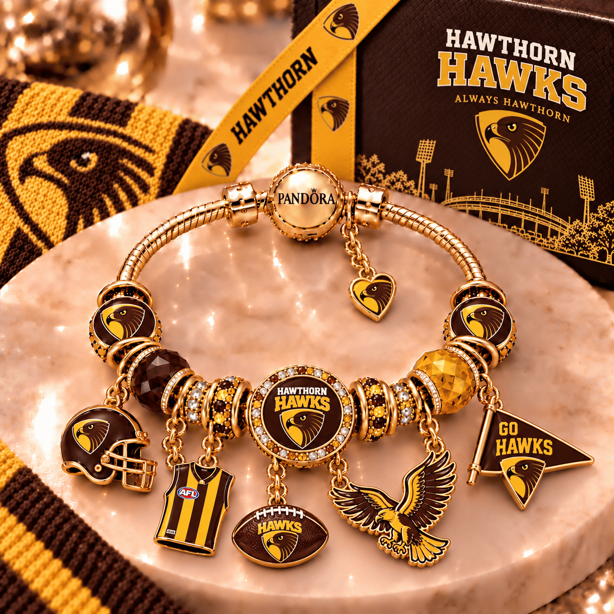 HTH Gold Charm Bracelet Set PNPA