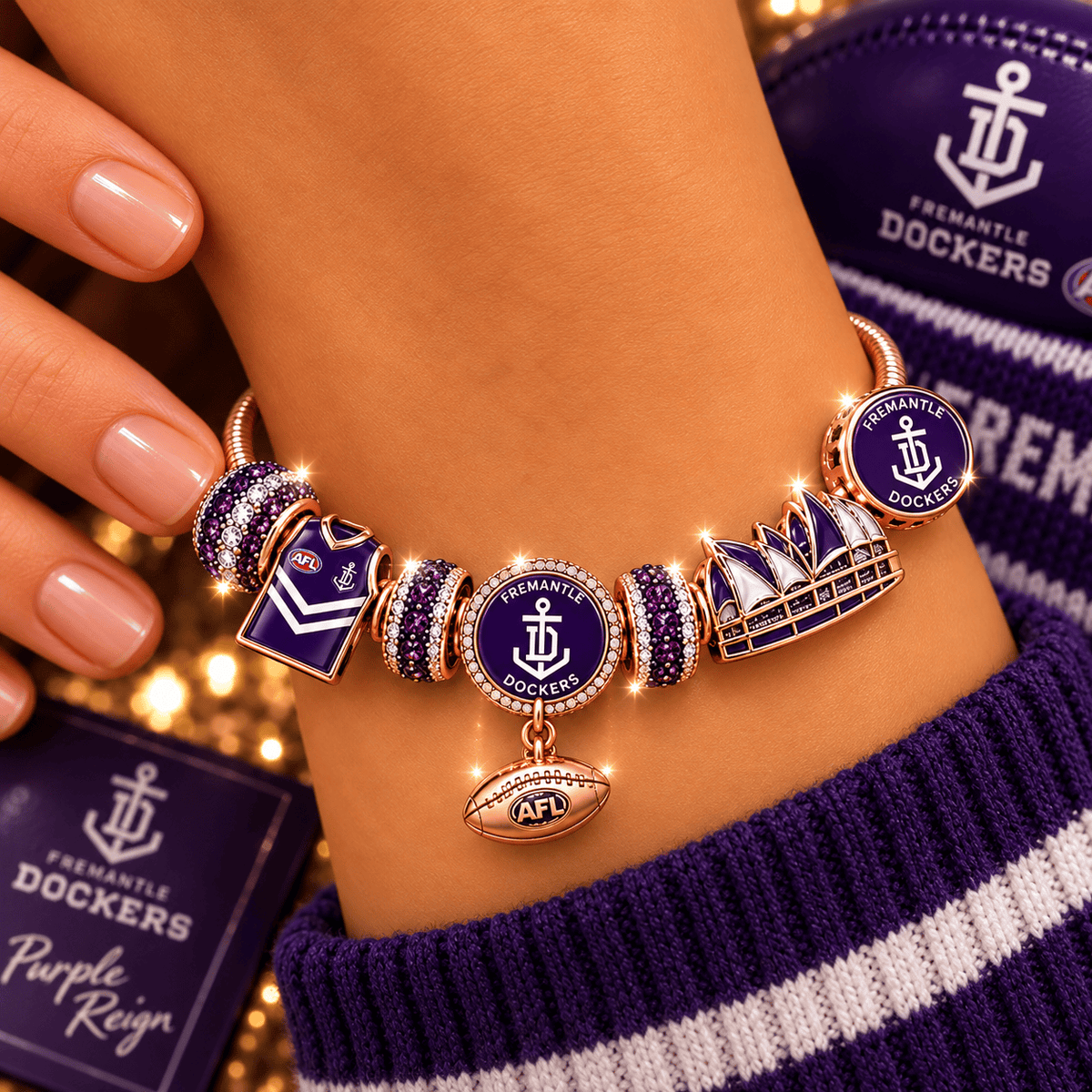 FRMT Gold Charm Bracelet Set PNPA