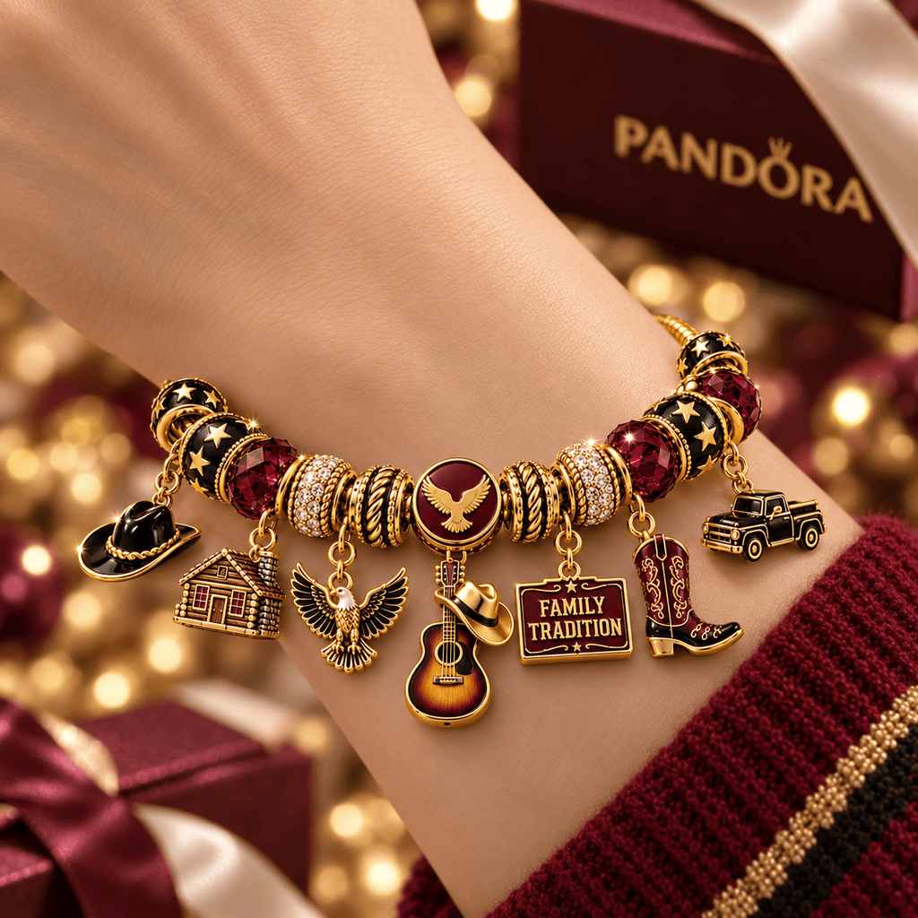 HWLJ Gold Charm Bracelet Set NHVH