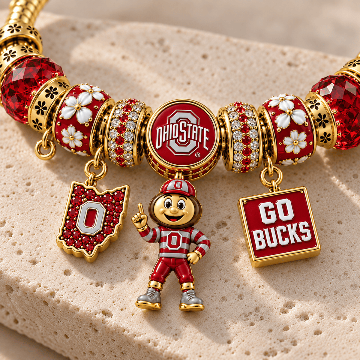 OSB Gold Charm Bracelet Set NHVH