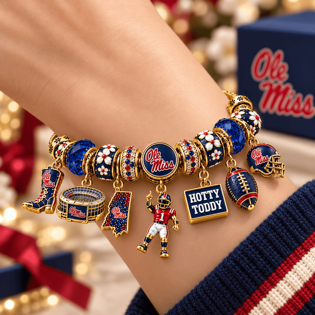OMR Gold Charm Bracelet Set NHVH
