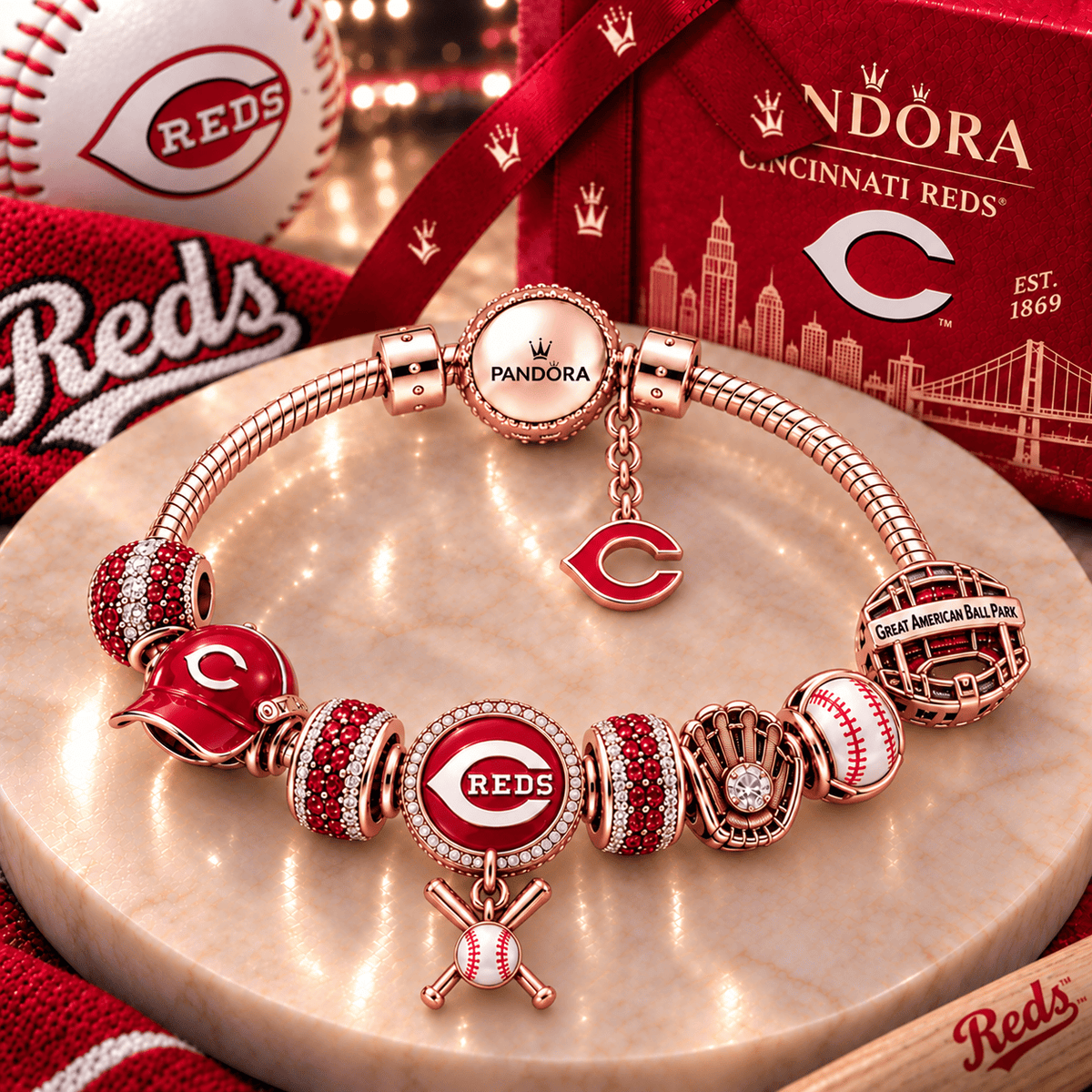 CCR Gold Charm Bracelet Set PNPA
