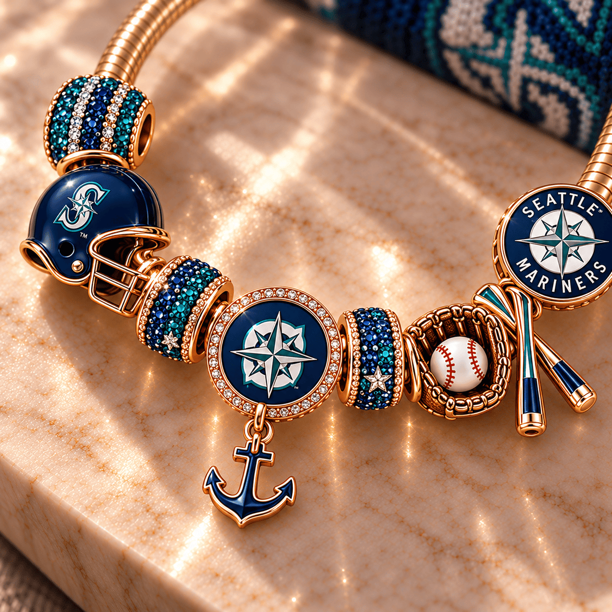 STMR Gold Charm Bracelet Set PNPA